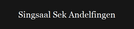 Singsaal Sek Andelfingen